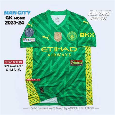 Jual Jersey Bola Man City Gk Home Terbaru Soccer Jersey