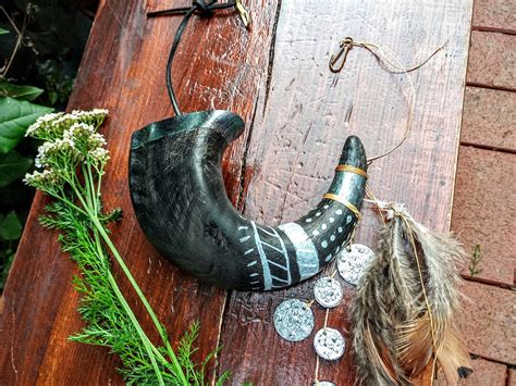 Arthur Morgan Bison Horn Talisman Trinkets REAL HORN Cosplay Rdr2 Cores ...