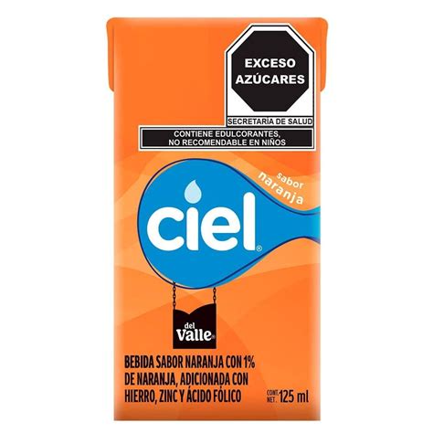 Bebida Ciel Mini Sabor Naranja 125 Ml Walmart