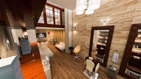 barber shop interior on Behance