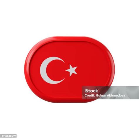 Bendera Turki Simbol Bendera Turki 3d Ilustrasi 3d Bendera Turki ...