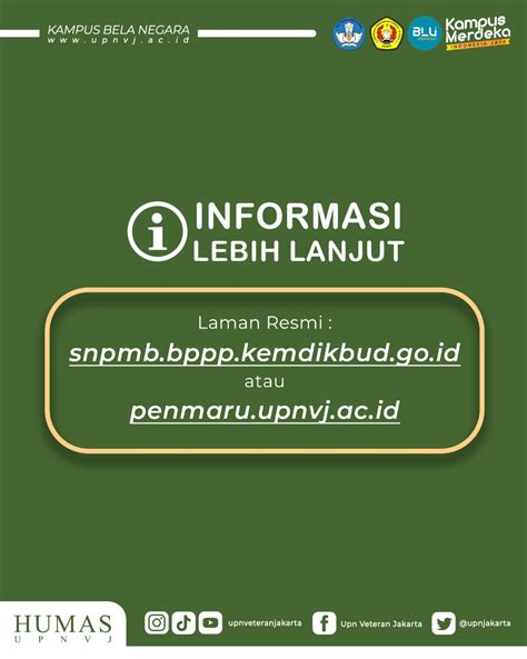 Penerimaan Mahasiswa Baru Program Sarjana And Diploma Iii Upn Veteran Jakarta Tahun 2023