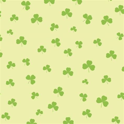 St Patricks Day Background With Shamrock Pattern Vector Art At