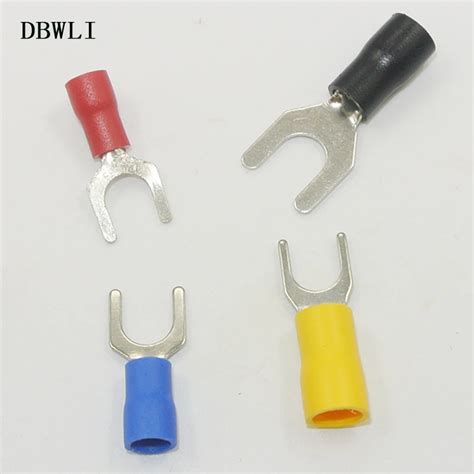 Pcs Awg Stud Insulated Fork Wire Connector Electrical