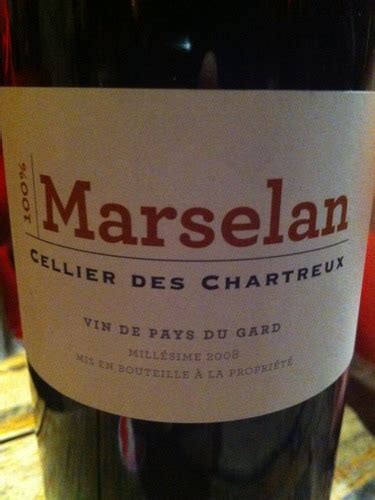 2016 Cellier Des Chartreux Marselan Vivino US