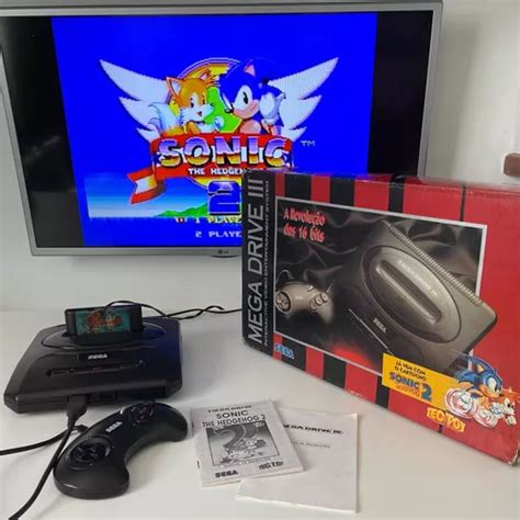 Mega Drive Iii Tectoy Na Caixa Sonic 2 E Manual Parcelamento Sem