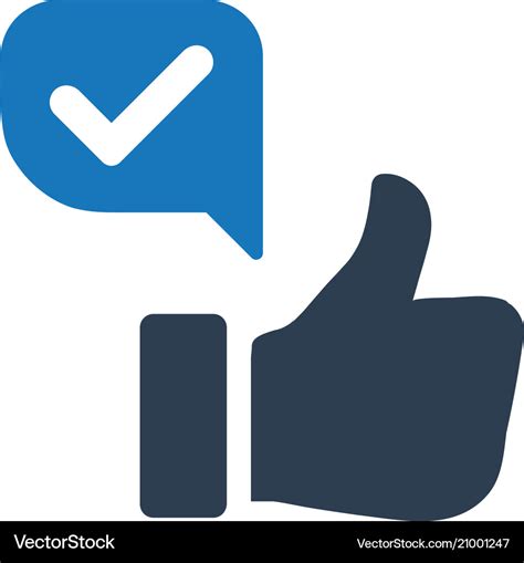 Positive feedback icon Royalty Free Vector Image