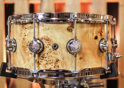 Dw 6 5x14 Collector S Cherry Mahogany Mapa Burl Snare Drum So 111966 The Dw Store