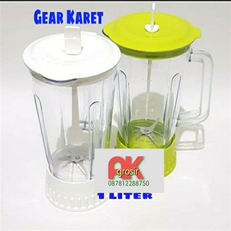 Jual Gelas Blender Set Model Miyako Lama National Mounting Tutup