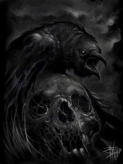 Skull And Gothic Art ☠️ Dark Art Photography Beautiful Dark Art Scary Art