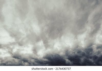 Gray Sky Clouds Gray Cloudscape Background Stock Photo 2176430737 ...