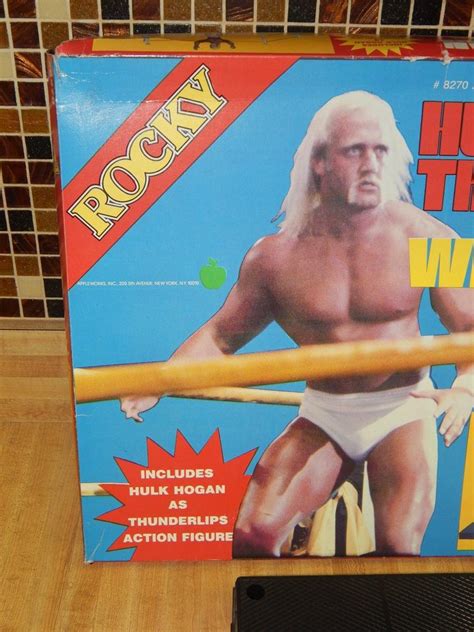 Hulk Hogan Rocky Stallone Thunderlips wrestling boxing ring WWF LJN WCW Toy | #1826561632