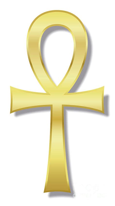 Gold Ankh Symbol