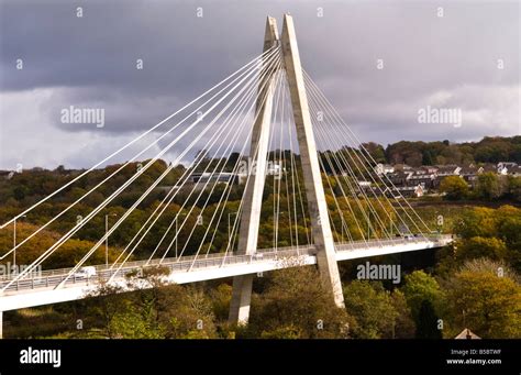 Chartist Bridge Crossing The Sirhowy Valley At Blackwood South Wales Uk