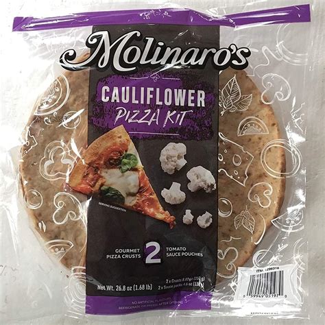 Molinaros Cauliflower Pizza Kit 268 Oz Amazonca Grocery