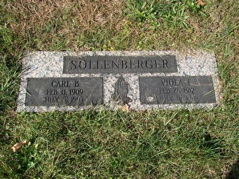 Viola Frances Sparr Sollenberger Find A Grave Memorial