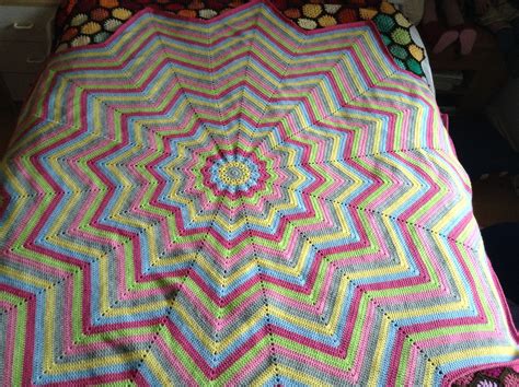 12 Star Ripple Blanket Blanket Crochet Blanket Quilts