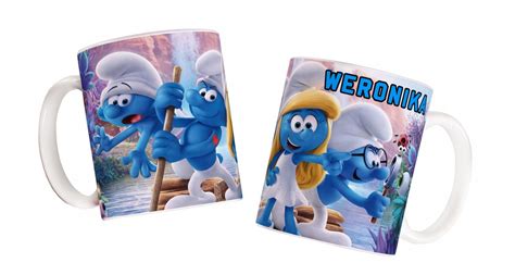 Kubek Smerfy Smurfs Z Imieniem Dziecka Gratis Oficjalne