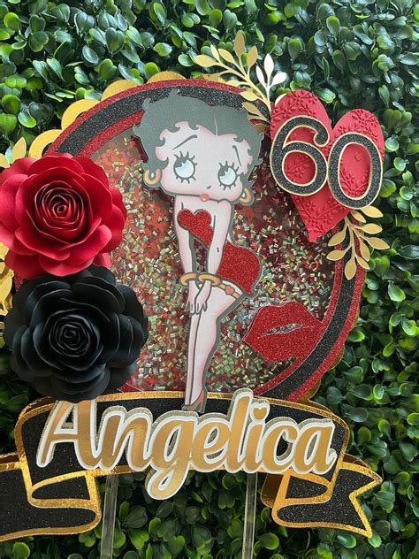 Betty Boop Cake Topper With Light Etsy