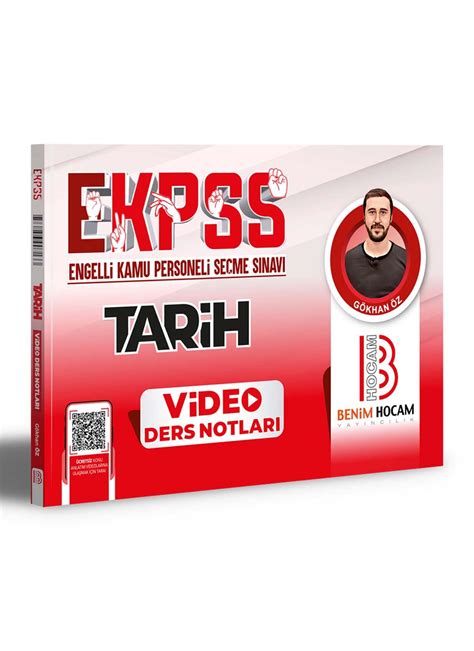 2024 EKPSS Tarih Video Ders Notları Benim Hocam Yayınları