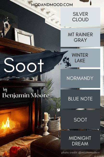 Step Into Soot Benjamin Moore S Most Dramatic Charcoal Mod Mood