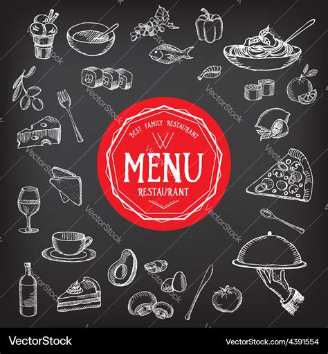 Restaurant Cafe Menu Template Design Royalty Free Vector