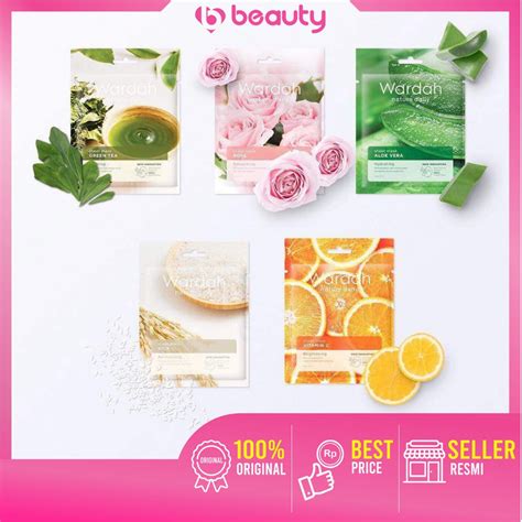 Jual Wardah Nature Daily Sheet Mask Ml Sheet Mask Wardah Masker