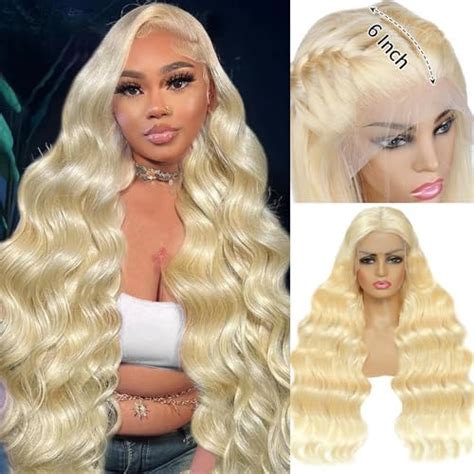 Ruaswey 32 Inch 613 13x6 Lace Front Wig Human Hair 200