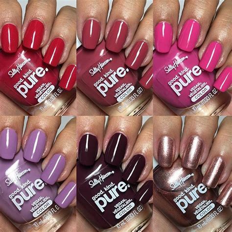 Pure Sally Hansen Pure Products Vegan Nail Polish Nail Colors