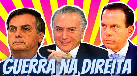 Temer Apoia Baleia Rossi E Trai Bolsonaro Doria Bolsonaro Gosta Do