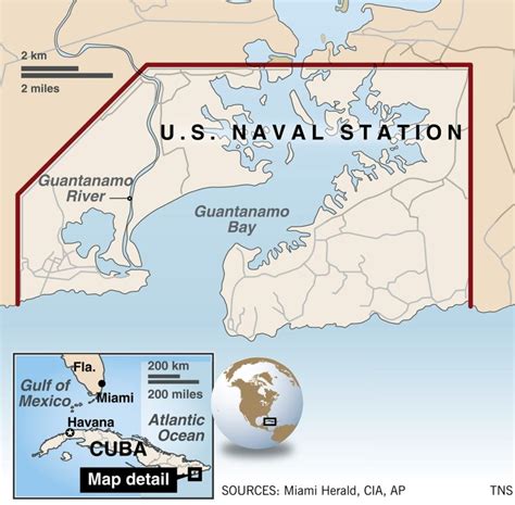 Guantanamo Bay Naval Base Map