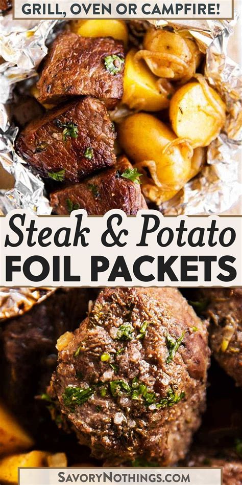 Garlic Butter Steak And Potato Foil Packets Artofit