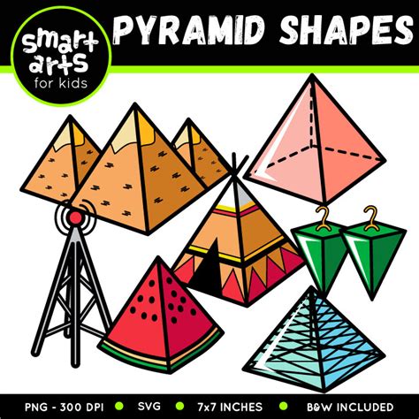 Pyramid Shapes Clip Art - Educational Clip Arts and Bible Stories