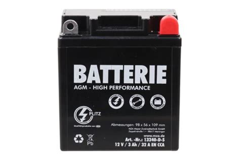 Batterie V Ah F R Simson Kr Kr Sr Sr Sr