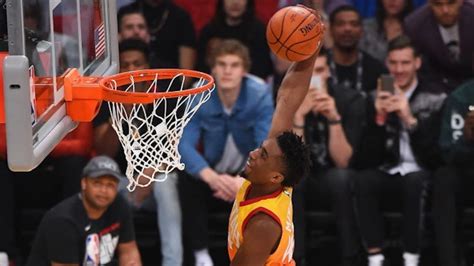 Utah Jazz Rookie Donovan Mitchell Wins 2018 Nba Slam Dunk Championship