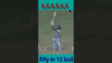 Yuvraj Singh 6 Sixes In 6 Ballsfastest Fifty In 12 Balls Cricket