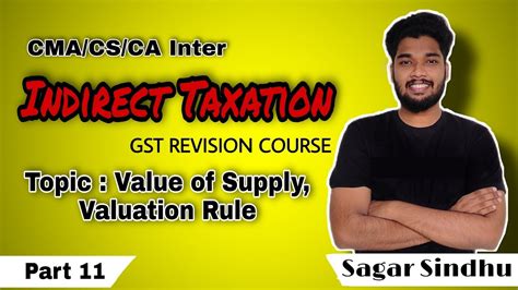 Part Cma Cs Ca Inter Gst Value Of Supply Valuation Rules