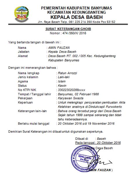 Format Surat Keterangan Cerai Dari Desa Delinewstv