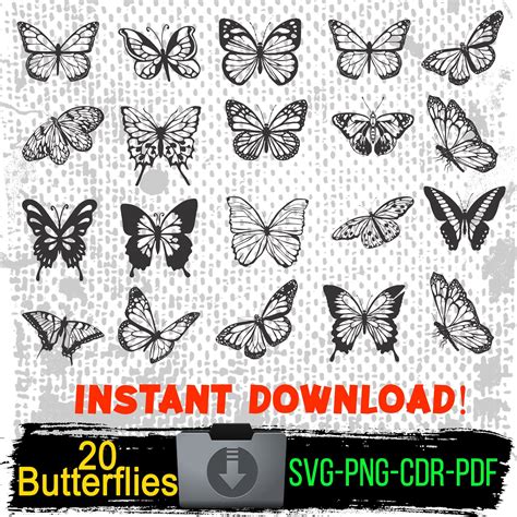 Butterfly Svg Butterflies Png Butterfly Svg Bundle Layered Butterfly