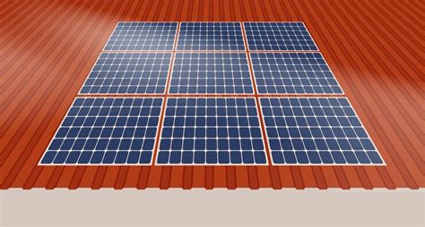 Premium Vector Solar Panel On A Roof Of A House Concept Of