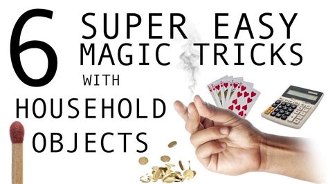 6 SUPER EASY MAGIC TRICKS WITH HOUSEHOLD OBJECTS! | Easy magic tricks ...