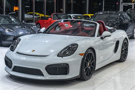 Used 2016 Porsche Boxster Spyder Rare Only 4900 Miles Manual Transmission 375hp For Sale