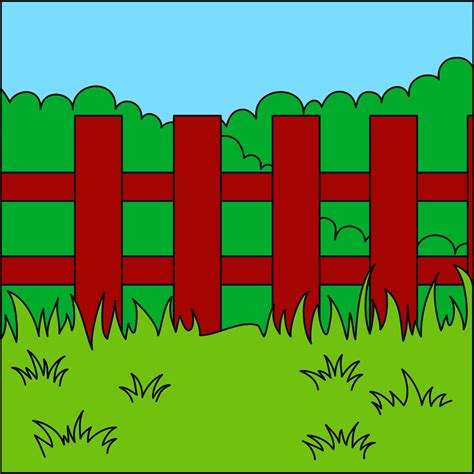 Fence Background Free Digitally Made Illustrations On Creazilla