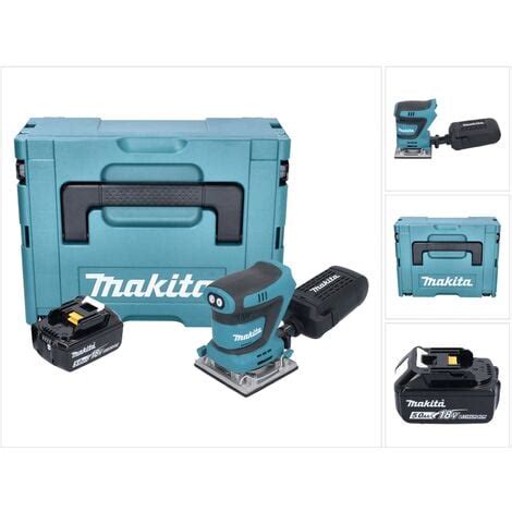 Makita DBO 484 T1J Ponceuse Vibrante Sans Fil 18 V 112 X 102 Mm 1x