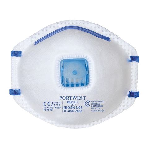 Portwest FFP2 Valved Respirator Mask | P201 | Workwear Supermarket