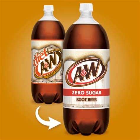 Aandw® Root Beer Zero Sugar Soda Bottle 2 Liter Kroger