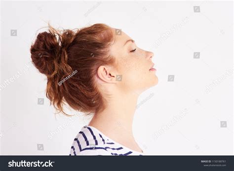 woman side eyes closed images stock  vectors shutterstock