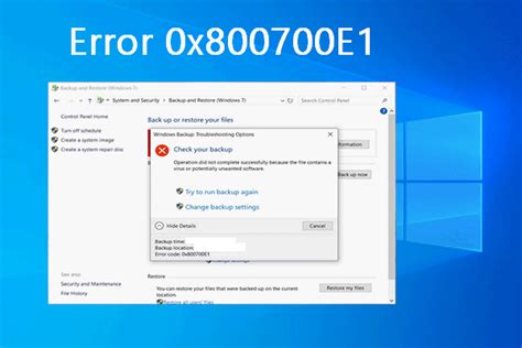 How To Fix Error 0x800700E1 Windows Backup Failed MiniTool