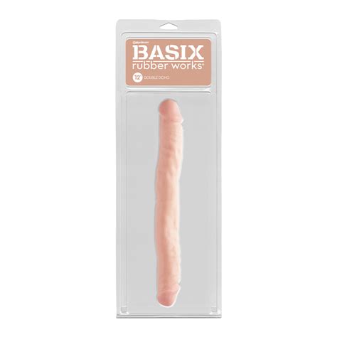 Basix Rubber Works 12 Inch Double Dong Flesh