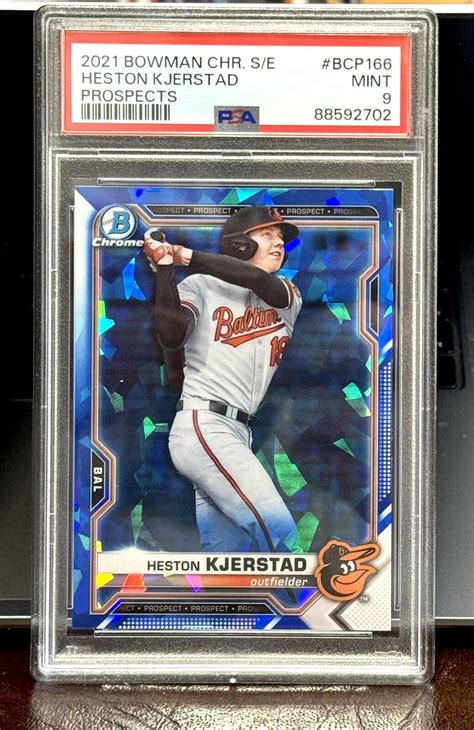 Heston Kjerstad Bowman Chrome Sapphire Chrome Bcp Mint Psa